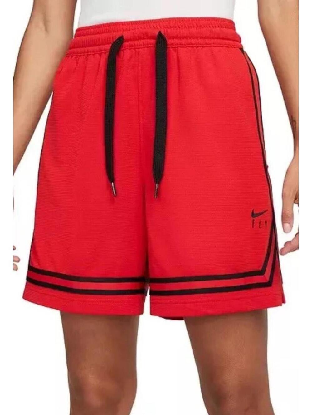 $50 Nike Women's Dri-Fit Fly Crossover Basketball Size Large DH7325 Red Shorts